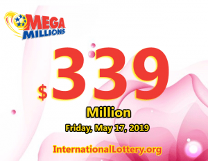 2023年5月17日，Mega Millions 奖金滚存至3.39亿美元。